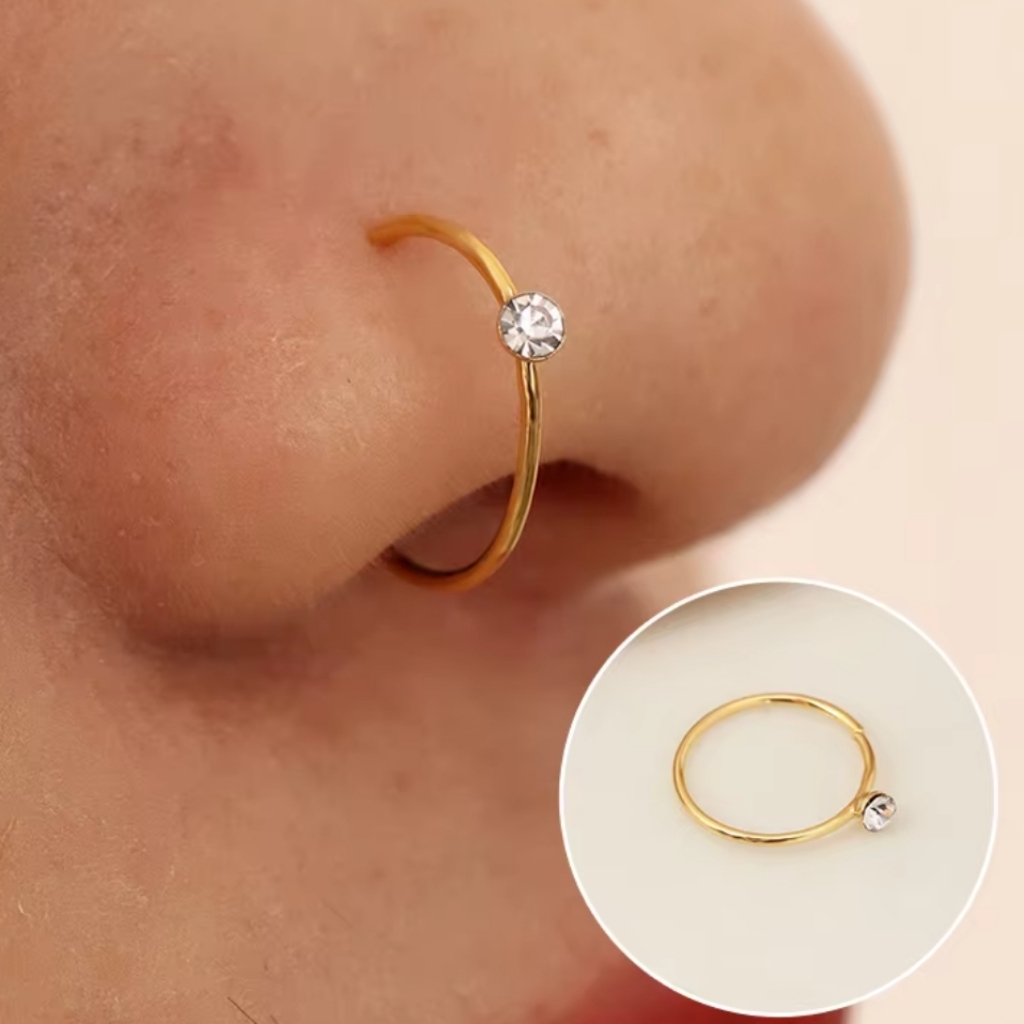 2 Nose Ring Hoops